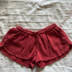 red brandy melville shorts
